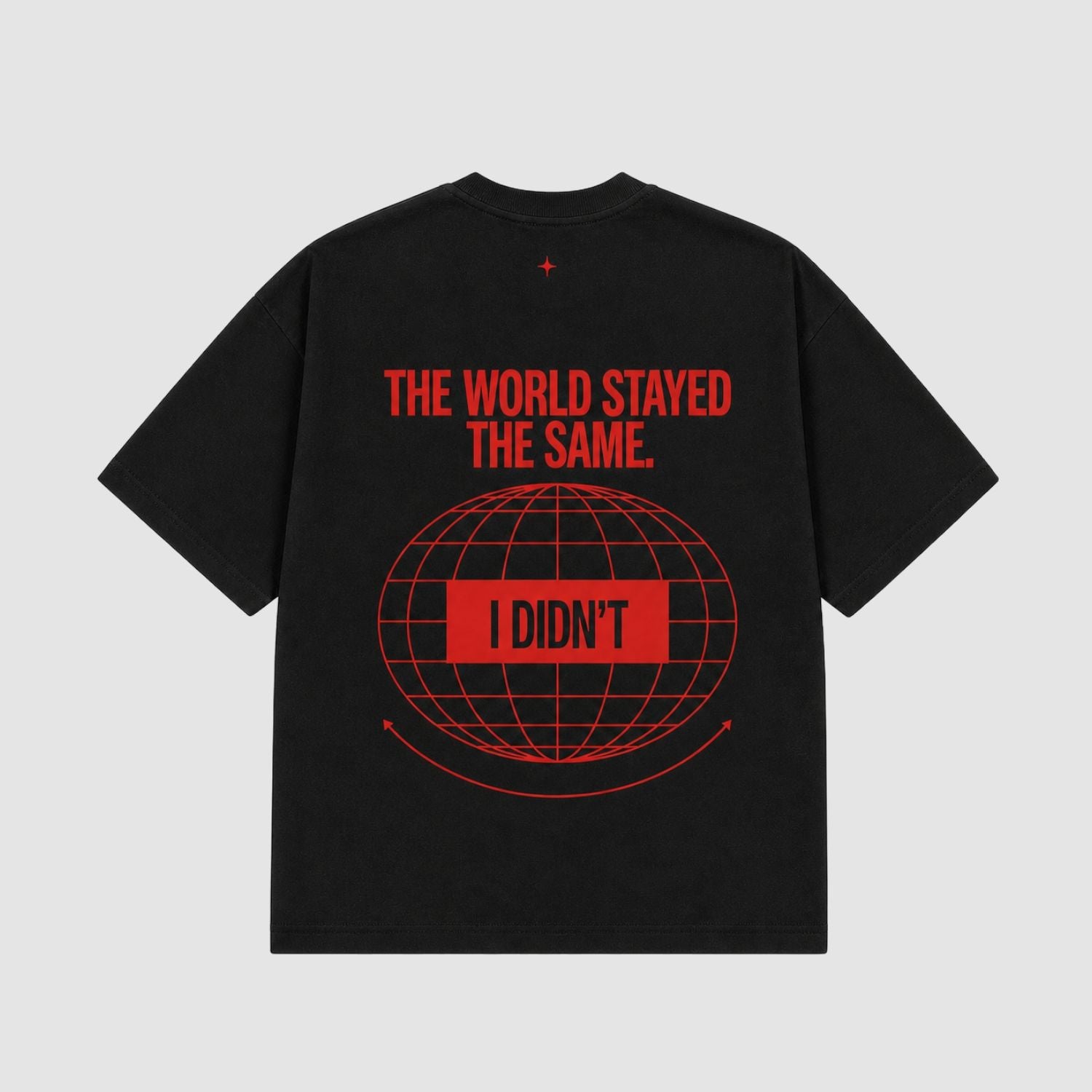 THE WORLD STAYED THE SAME - Černé tričko
