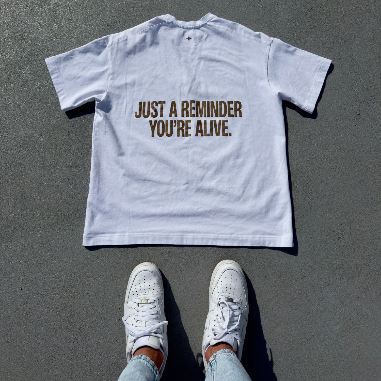 REMINDER YOU'RE ALIVE - Bílé tričko