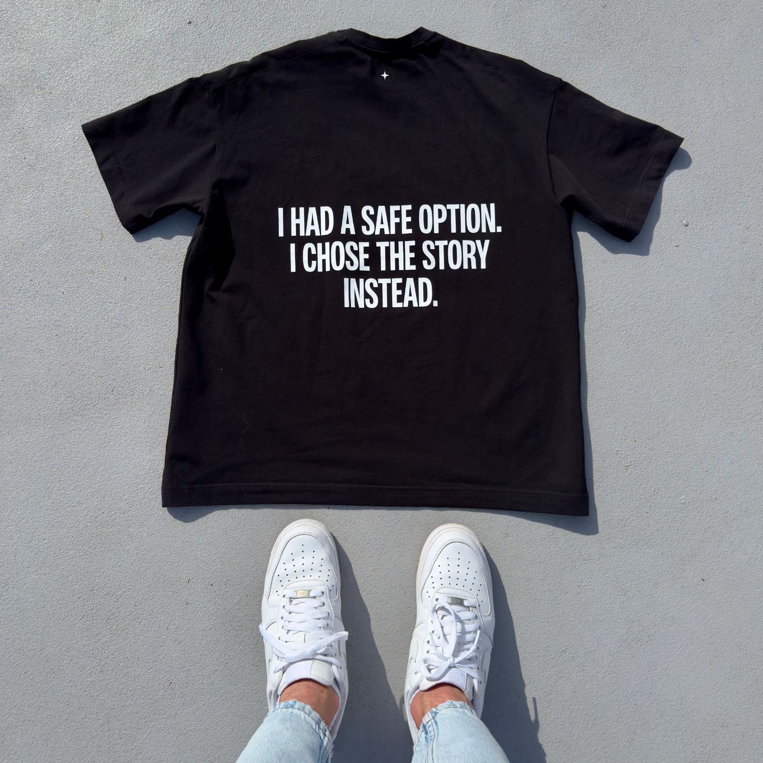I CHOSE THE STORY INSTEAD - Černé tričko