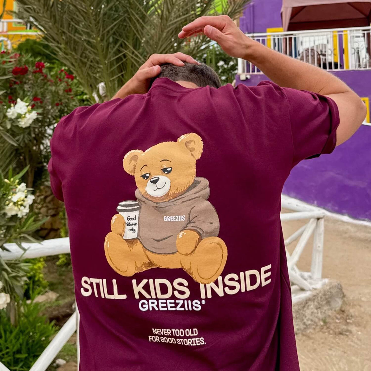 STILL KIDS INSIDE - Vínové tričko