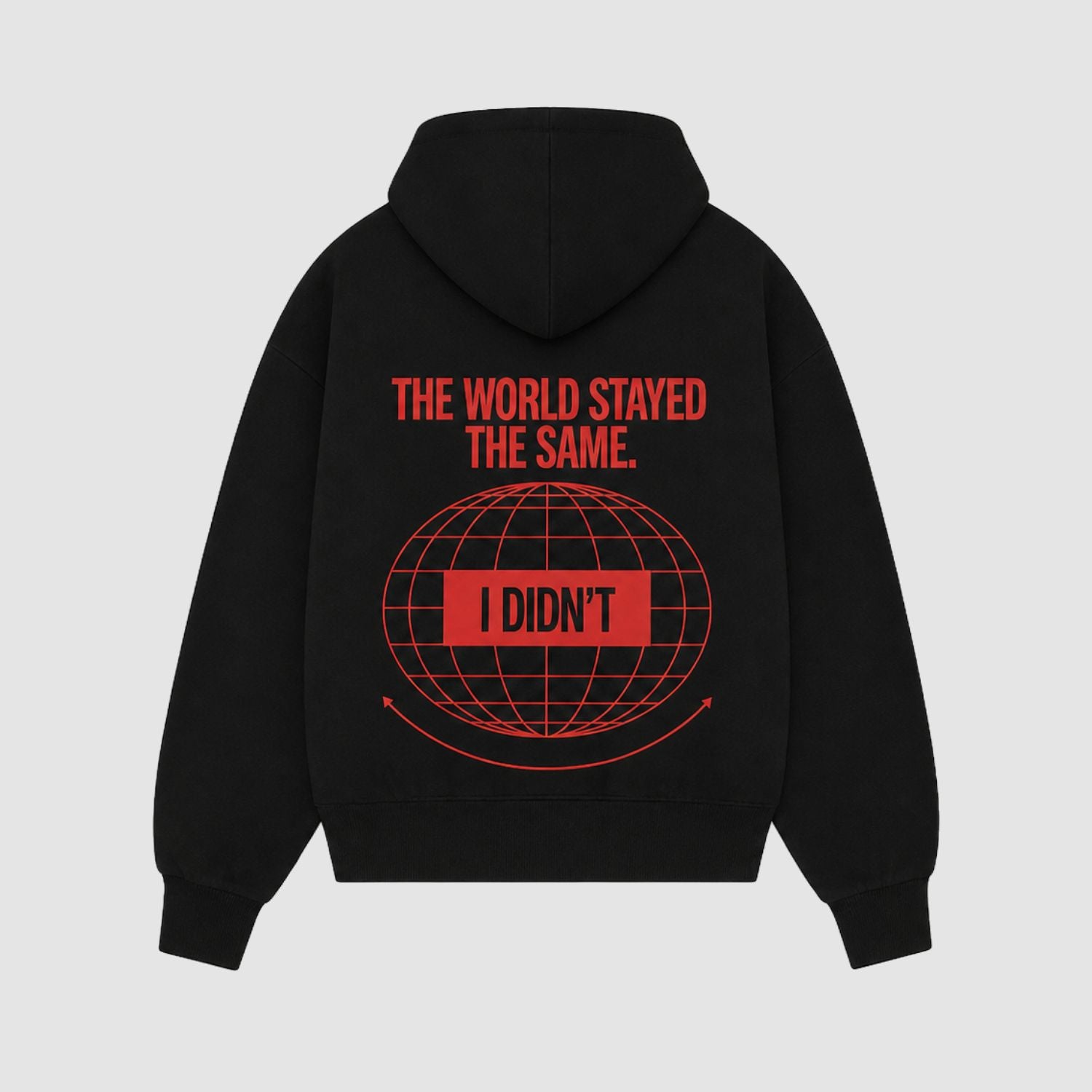 THE WORLD STAYED THE SAME - Černá mikina