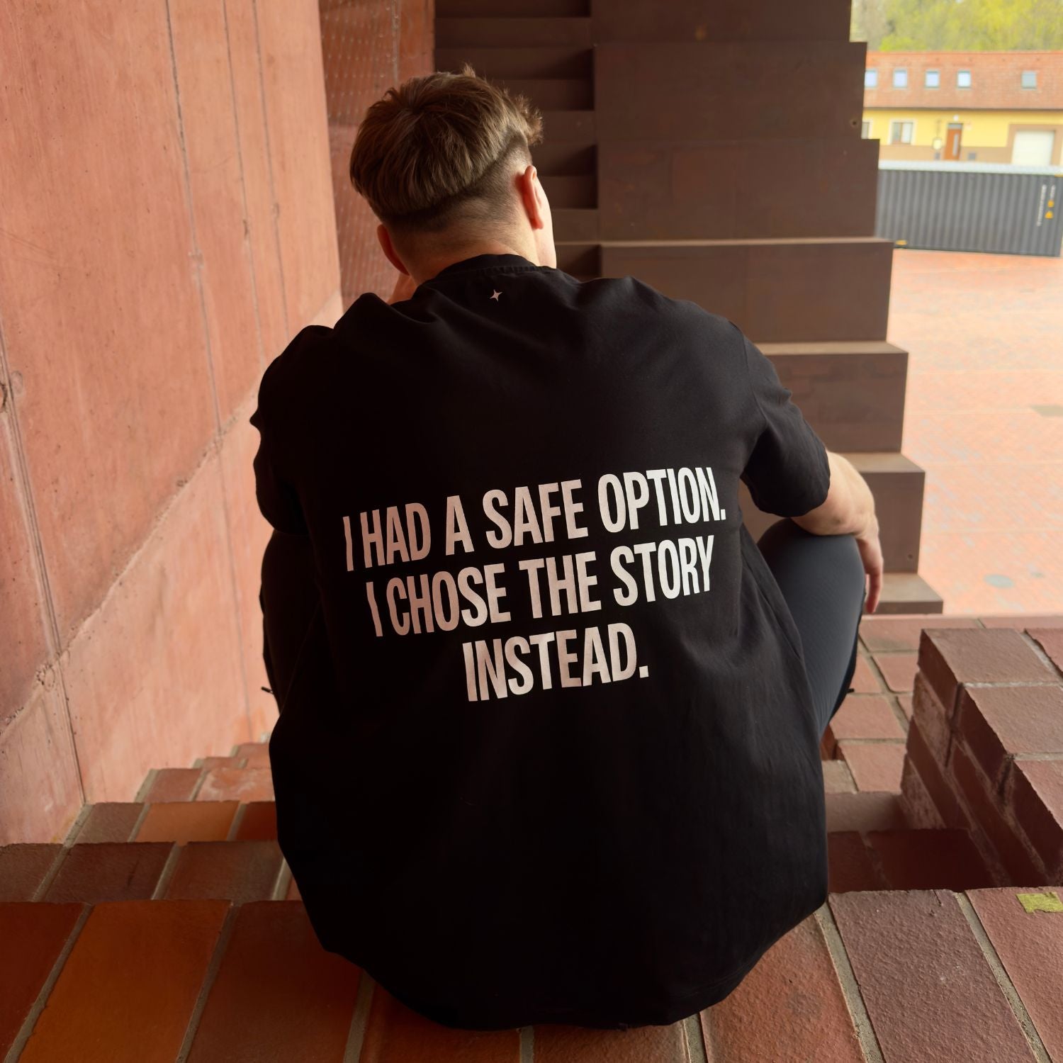 I CHOSE THE STORY INSTEAD - Černé tričko