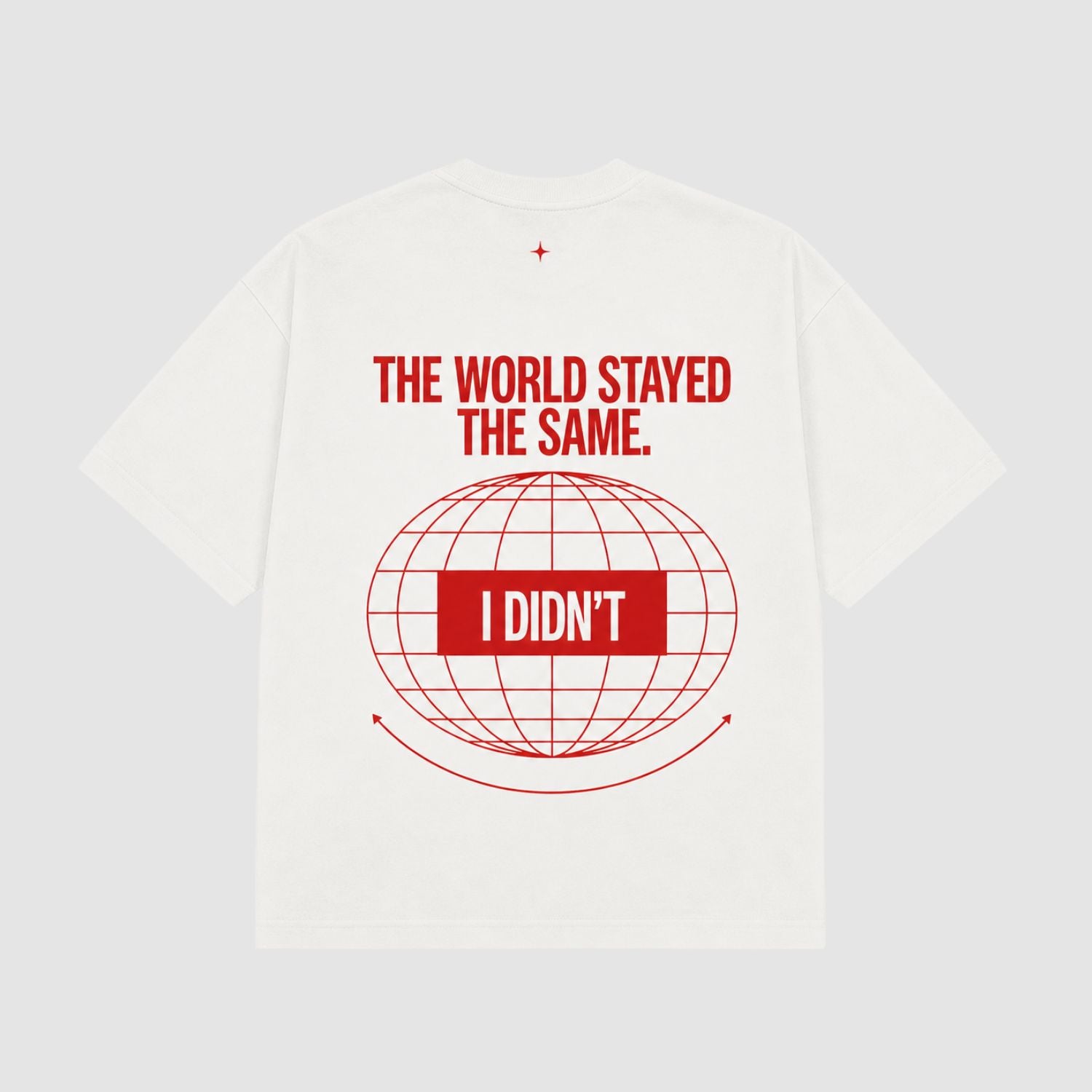 THE WORLD STAYED THE SAME - Bílé tričko
